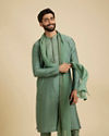 Splendid Olive Green Festive Kurta Pajama Dupatta